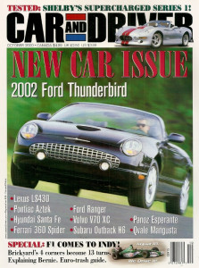 CAR & DRIVER 2000 OCT - SHELBY, MANGUSTA, PANOZ, SALEEN*